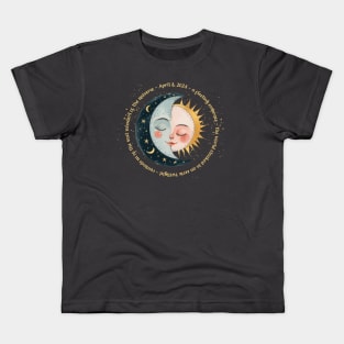 A Fleeting Embrace - Eclipse 4.8.24 Kids T-Shirt